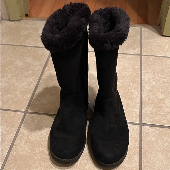 Cat & Jack Excellent Condition Black side zip boots ! Size 5 - Picture 1 of 7